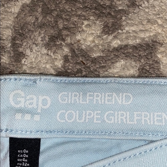 Gap size 0r girlfriend light blue jeans - Picture 3 of 4